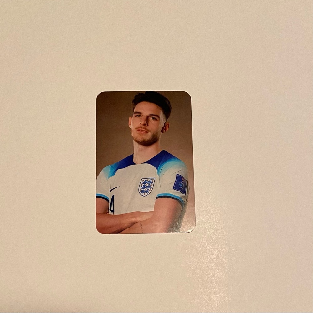 Declan Rice photocard set 2x3 inches